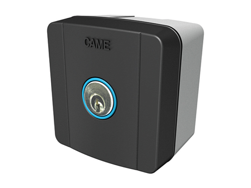 Купить ключ-выключатель накладной CAME SELC1FDG с синей подсветкой с доставкой и установкой в Саках