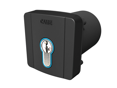 Купить Встраиваемый ключ-выключатель CAME SELD2FDG с цилиндром замка DIN и синей подсветко с доставкой и установкой в Саках