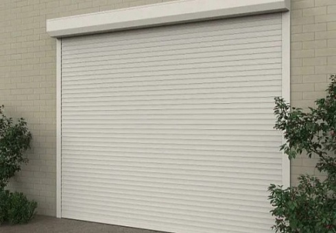 Рулонные гаражные ворота Алютех Prestige с алюминиевым профилем AR/555N и автоматическим управлением с доставкой в Саках 