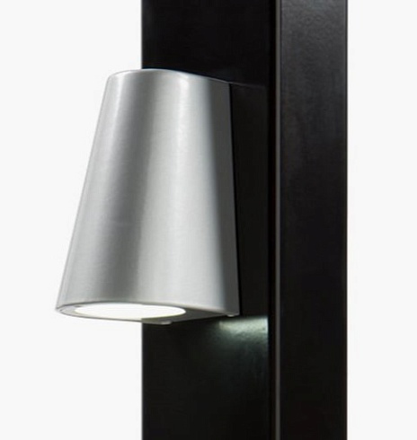 Заказать Элегантное LED-освещение Locinox (Бельгия) TRICONE для ворот, цвета zilver и 9005 (черный) в Саках