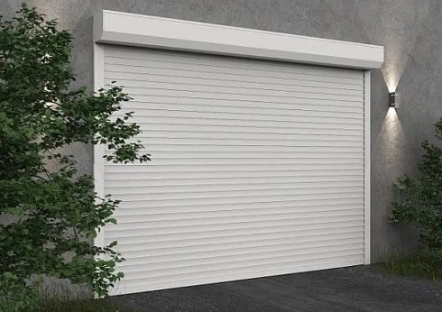 Автоматические рулонные ворота для гаража серии Алютех Prestige с алюминиевым профилем AR/555N с доставкой в Саках 