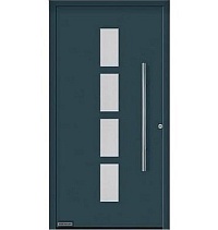 Двери входные алюминиевые  ThermoPlan Hybrid Hormann – Мотив 501 в Саках