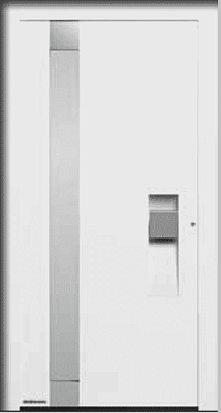 Двери входные алюминиевые ThermoCarbon Hormann - Мотив 306 в Саках