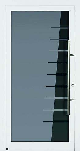Стеклянные входные двери TopComfort Hormann - Мотив 100 / MG 117 Саках